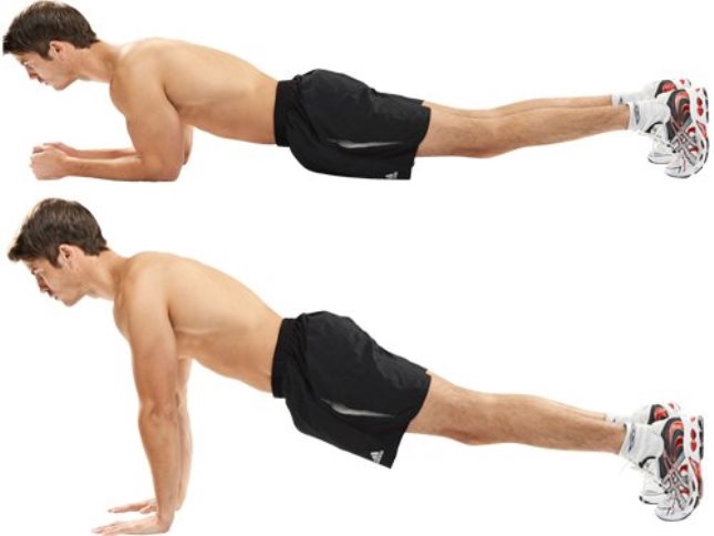 antrenamentul pe intervale plank to push up