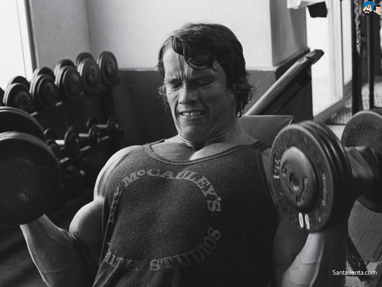 Antrenament pentru bicepși de la Arnold Schwarzenegger